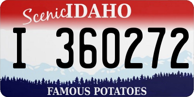 ID license plate I360272