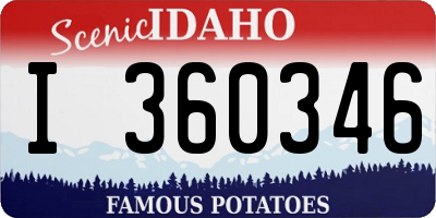 ID license plate I360346