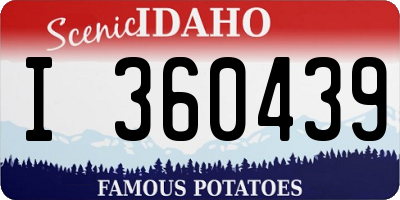 ID license plate I360439
