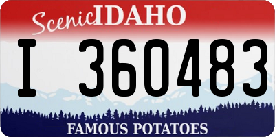 ID license plate I360483