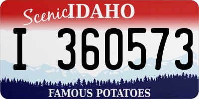 ID license plate I360573