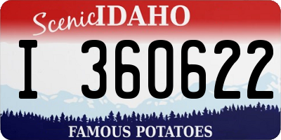 ID license plate I360622