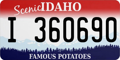 ID license plate I360690