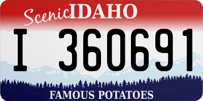 ID license plate I360691