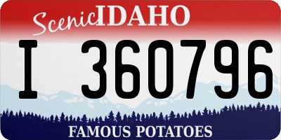 ID license plate I360796