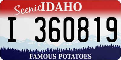 ID license plate I360819