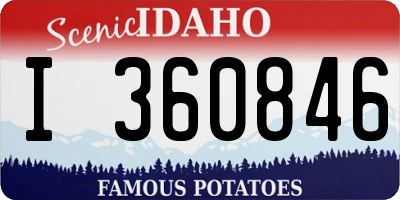ID license plate I360846