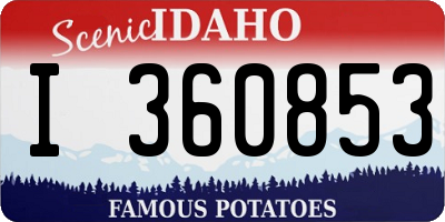 ID license plate I360853