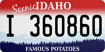 ID license plate I360860