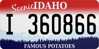 ID license plate I360866