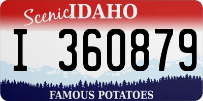 ID license plate I360879