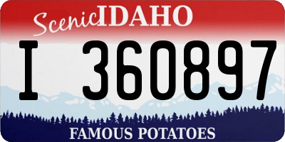 ID license plate I360897