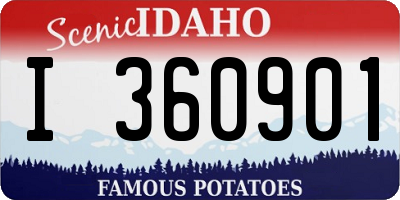 ID license plate I360901