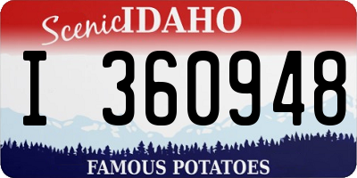 ID license plate I360948