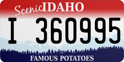ID license plate I360995