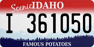 ID license plate I361050