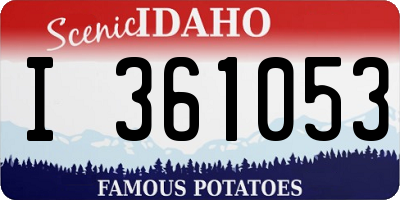 ID license plate I361053