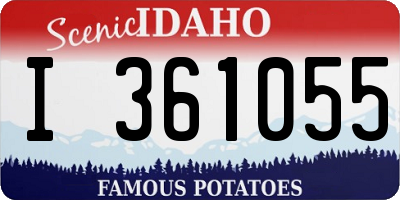 ID license plate I361055