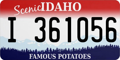 ID license plate I361056