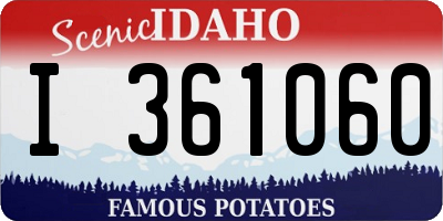 ID license plate I361060