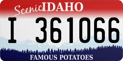 ID license plate I361066