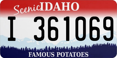 ID license plate I361069