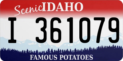 ID license plate I361079