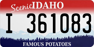 ID license plate I361083