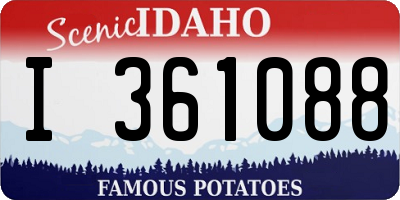 ID license plate I361088