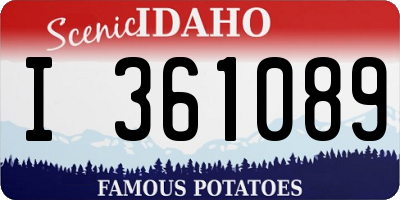 ID license plate I361089
