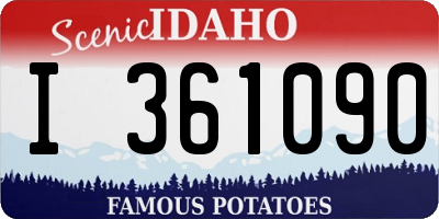 ID license plate I361090