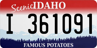ID license plate I361091