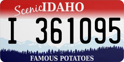 ID license plate I361095