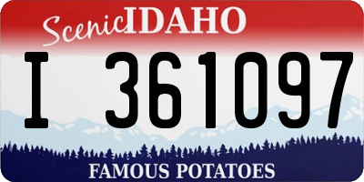 ID license plate I361097