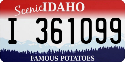 ID license plate I361099