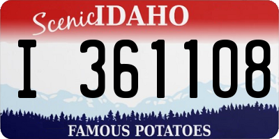 ID license plate I361108