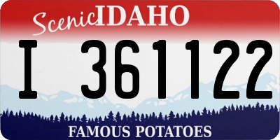 ID license plate I361122