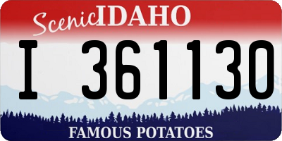 ID license plate I361130