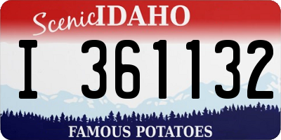 ID license plate I361132