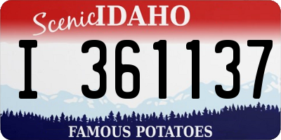ID license plate I361137