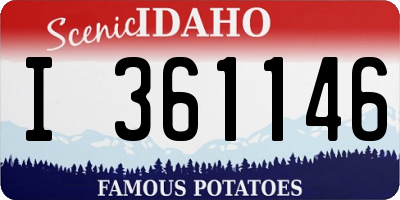 ID license plate I361146