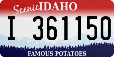 ID license plate I361150