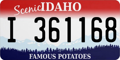 ID license plate I361168