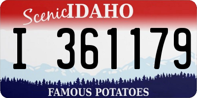 ID license plate I361179