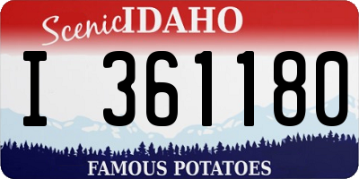 ID license plate I361180