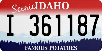 ID license plate I361187