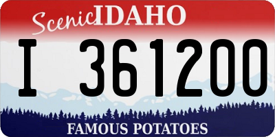 ID license plate I361200