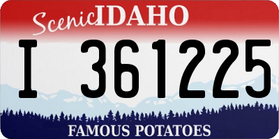 ID license plate I361225