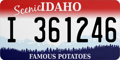 ID license plate I361246