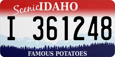 ID license plate I361248